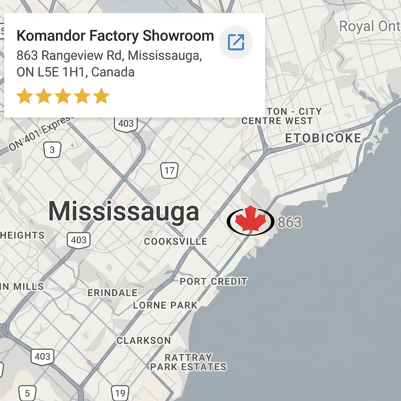 Mississauga Factory Showroom