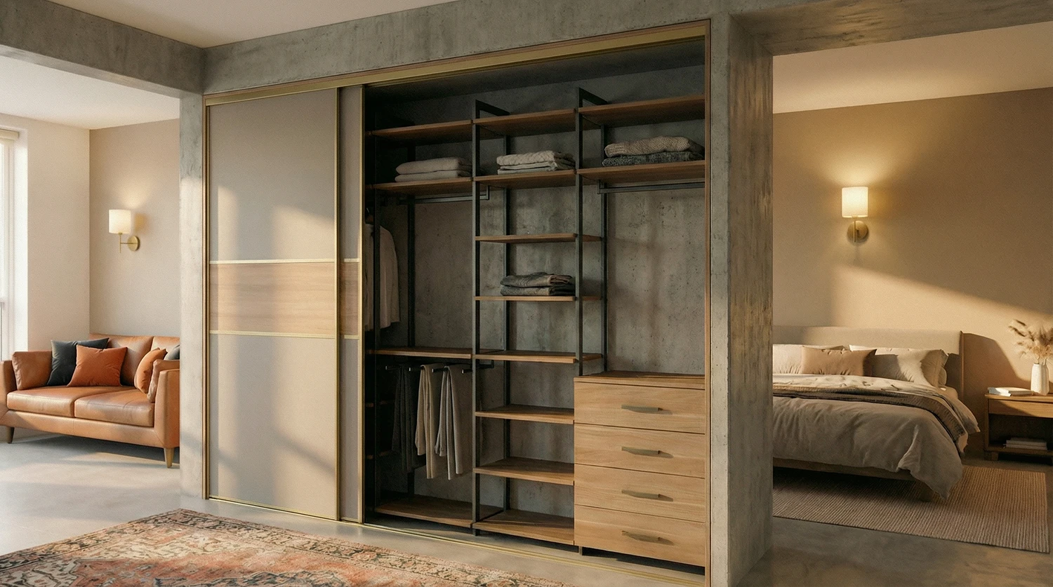 Elite reach in closet organizers and storage